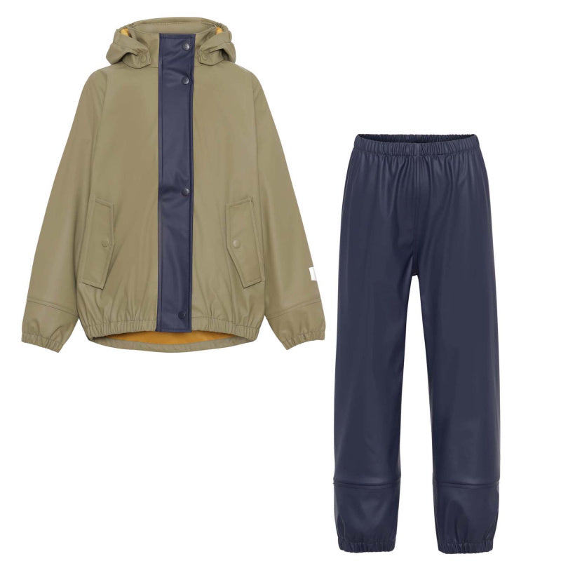 molo zet rainwear set classic navy block