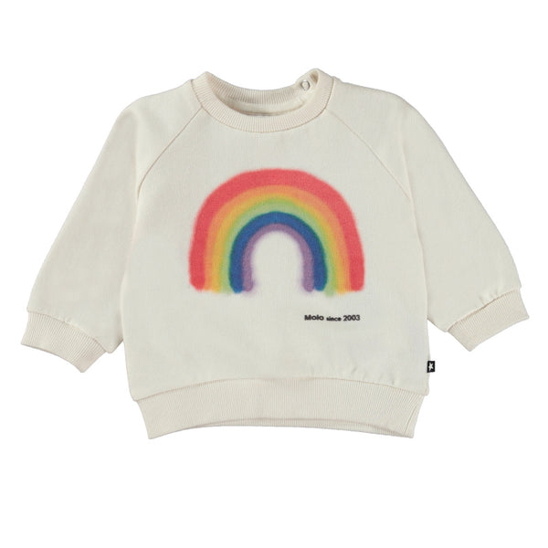 molo disc baby sweatshirt rainbow