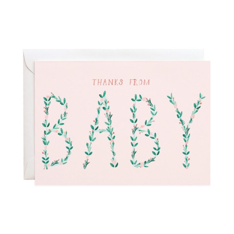 mr boddington's studio thanks from baby notecards