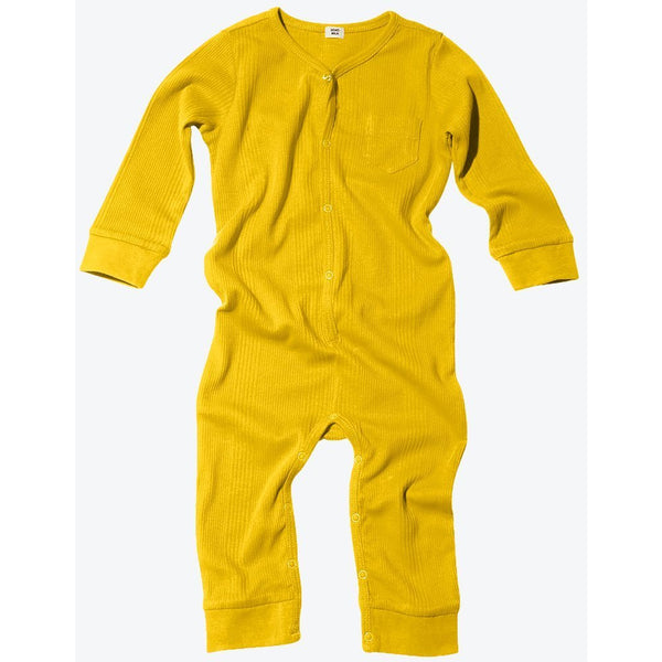 goat-milk baby union suit mustard - kodomo boston. free shipping.