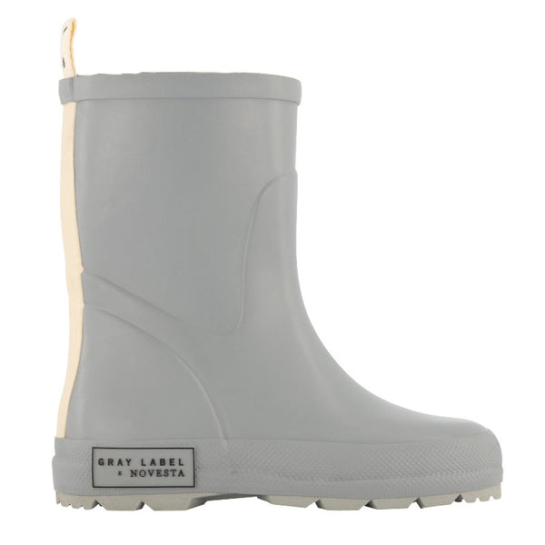 gray label X novesta, rain boots, grey, childrens footwear 