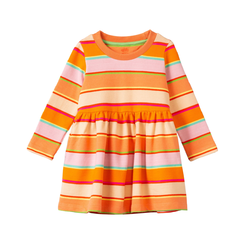 oilily dumsi sweat dress 31 muilti-stripe.