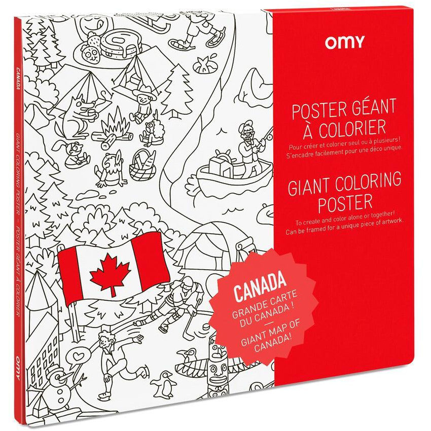 omy giant canada coloring poster