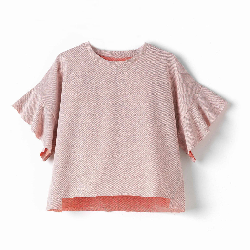  andorine oversized top pink, new spring summer girls playsuits and dress from andorine ss20 collection, kodomo boston, free shipping