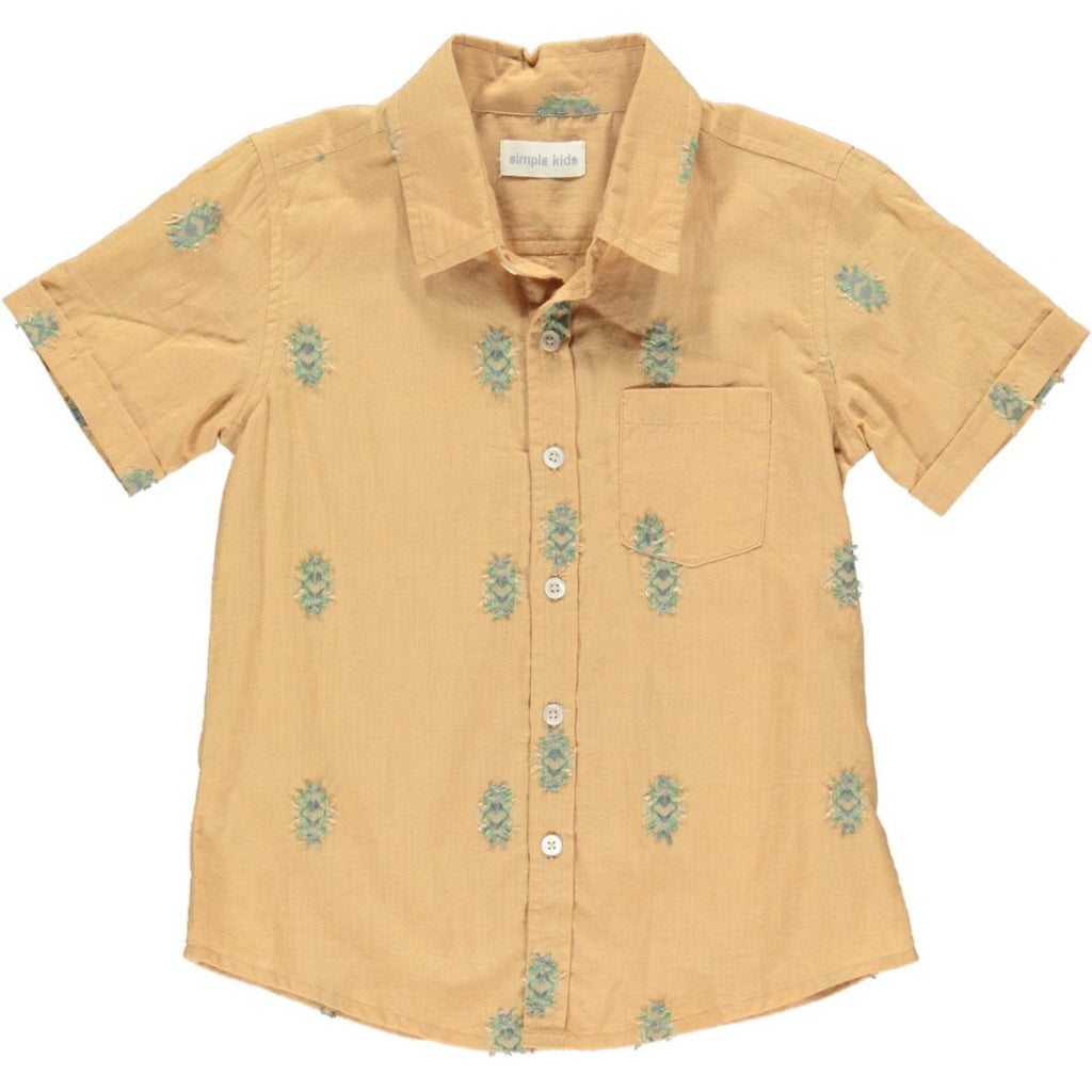 simple kids palu shirt mustard