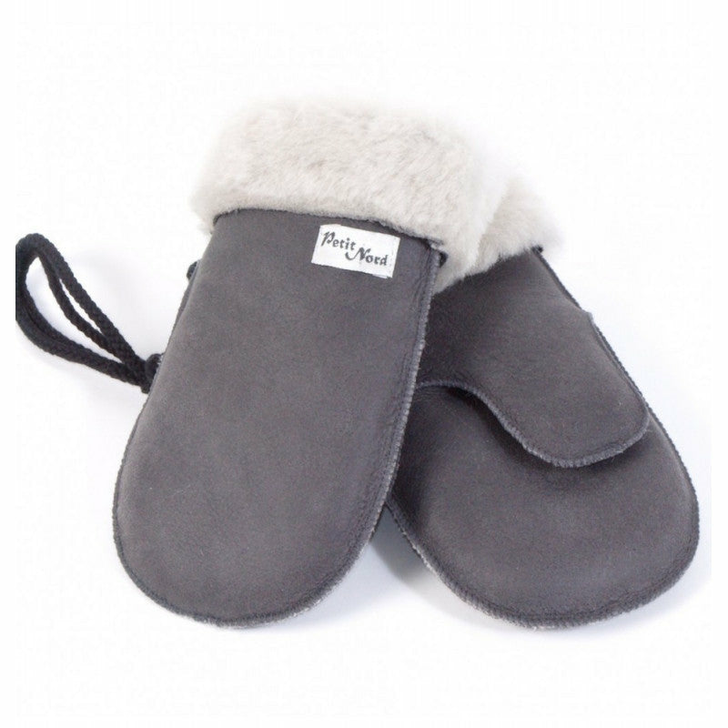 petit nord mittens grey - kodomo