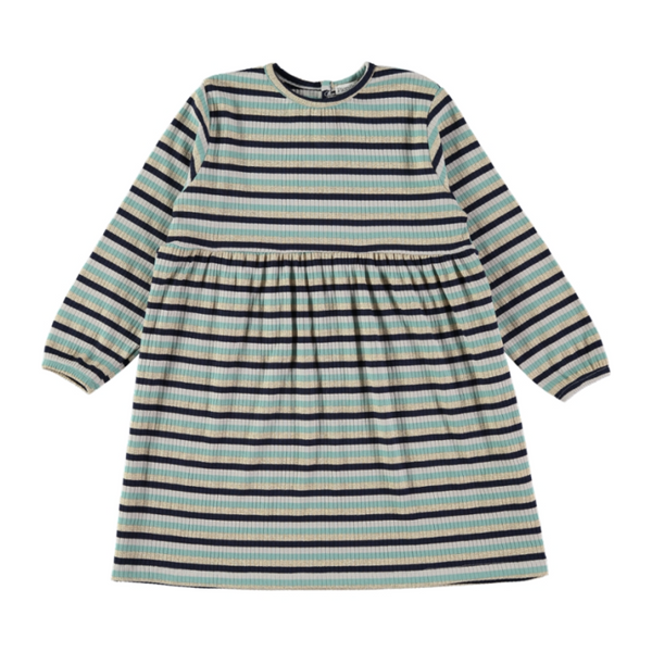 picnik knitted dress navy stripes