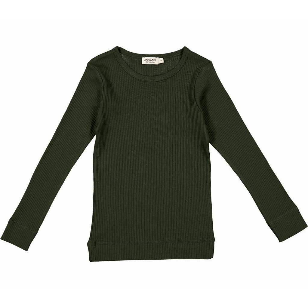 marmar copenhagen plain long sleeve tee avocado