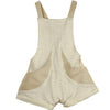 popelin beige fisherman's short dungarees - kodomo boston