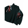 tia cibani qudsia pullover acacia, girls sweaters, green knit with ribbons