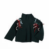 tia cibani qudsia pullover acacia, girls sweaters, green knit with ribbons