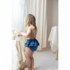 popelin blue romper with frill