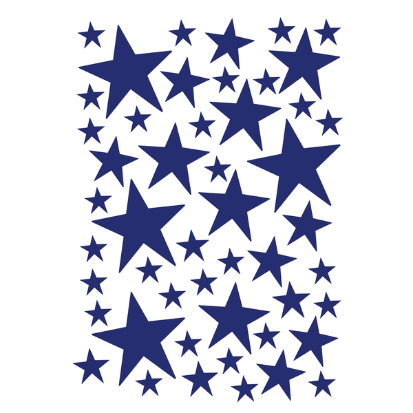 ferm living wall stickers mini stars blue