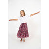 simple kids giza skirt plum, free shipping kodomo boston