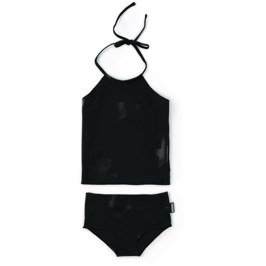 nununu star collar bikini black - kodomo boston, fast shipping