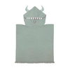 sunnylife hooded monster beach towel green