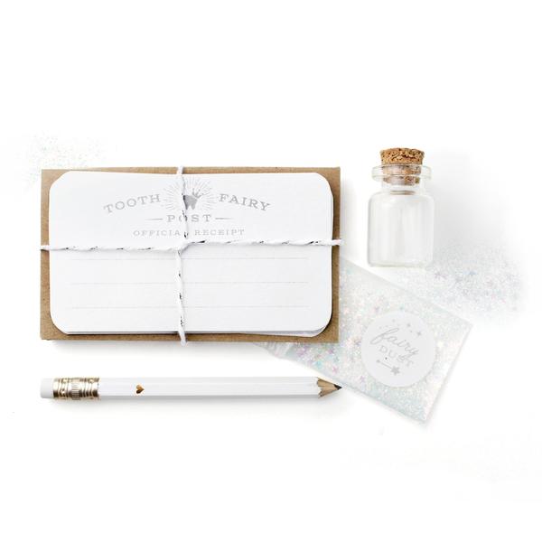 inklings paperie tooth fairy kit, kid's tooth gifts