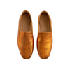 the tiny big sister loafers metallic almond