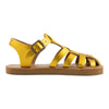 tinycottons metallic braided sandals lemon buckle detail