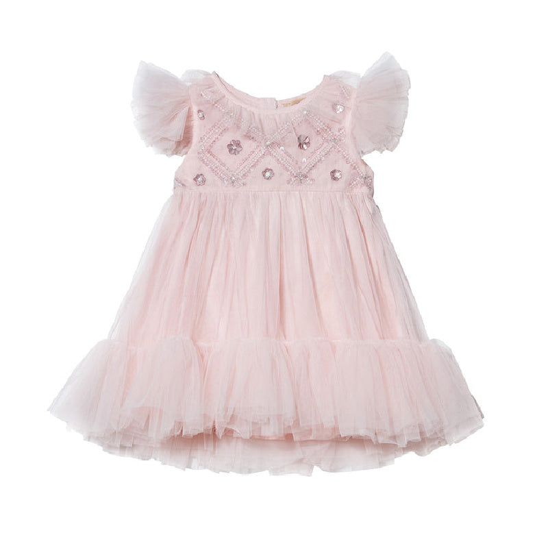 tutu du monde bébé penelope tulle dress porcelain pink