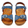 pèpè two con me - buckle sandals denim blue