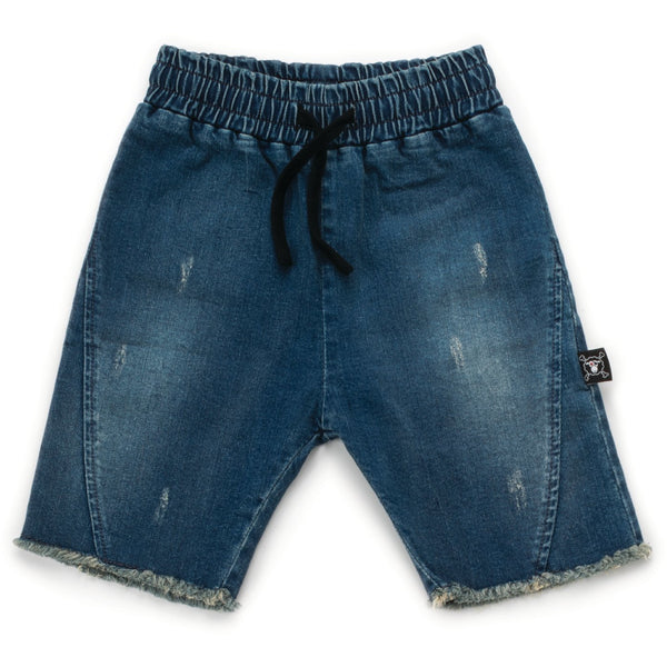 nununu new spring summer boys collection distressed shorts in washed denim - free fast shipping on all orders over $99 from kodomo
