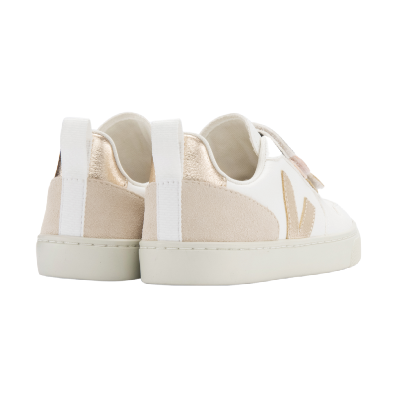 veja small v 10 velcro chromefree sneakers multi extra white shiny