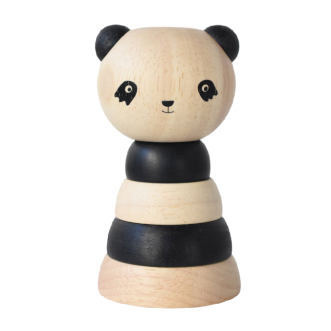wee gallery wood stacker panda