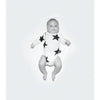 nununu long sleeve white star onesie - kodomo baby onesies/playsuits - children's clothing in boston, nununu - bobo choses, atsuyo et akiko, belle enfant, mamma couture, moi, my little cozmo, nico nico