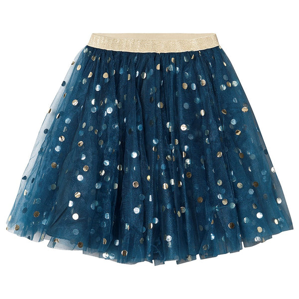 marmar copenhagen solo sun ballerina dotty skirt gold gold polka - kodomo boston, fast shipping, new arrivals, holiday outfits for girls, tutu skirts for girls