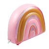 sunnylife inflatable rainbow sprinkler peachy pink, kid's outdoor activities toys
